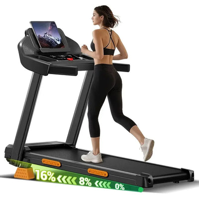 16% Incline, 7 - Layer Shock - Absorbing Treadmill with 3.0HP | SAMAG
