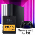 2025 Free McBoot v1.966 Memory Card Compatible With All PS2 Consoles for Sony PS2 FMCB Game Saver 8MB/16MB/64MB Memory Card