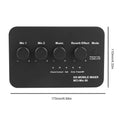 Portable Karaoke Microphone Mixer 3.5mm AUX BT Connection Dual Mic Inputs Digital Audio Mixer for DJ Sound Home Party & Theater