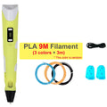 Kids 3D Printing Pen Adjustable Speed LED Display DIY Drawing Pens 3D PLA Filament Christmas Birthday gift for Boys and Girls