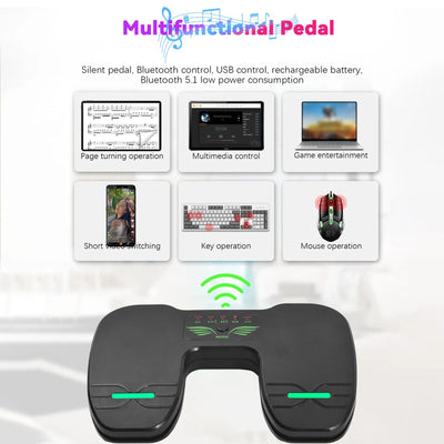 Wireless Page Turner Pedal Music for Tablets Smartphones | SAMAG