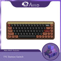 Akko MU01 Mountain Seclusion Wooden Mechanical Keyboard RGB Hot-swappable BT 5.0/2.4G Wireless & Type-C Wired Gaming Keyboard