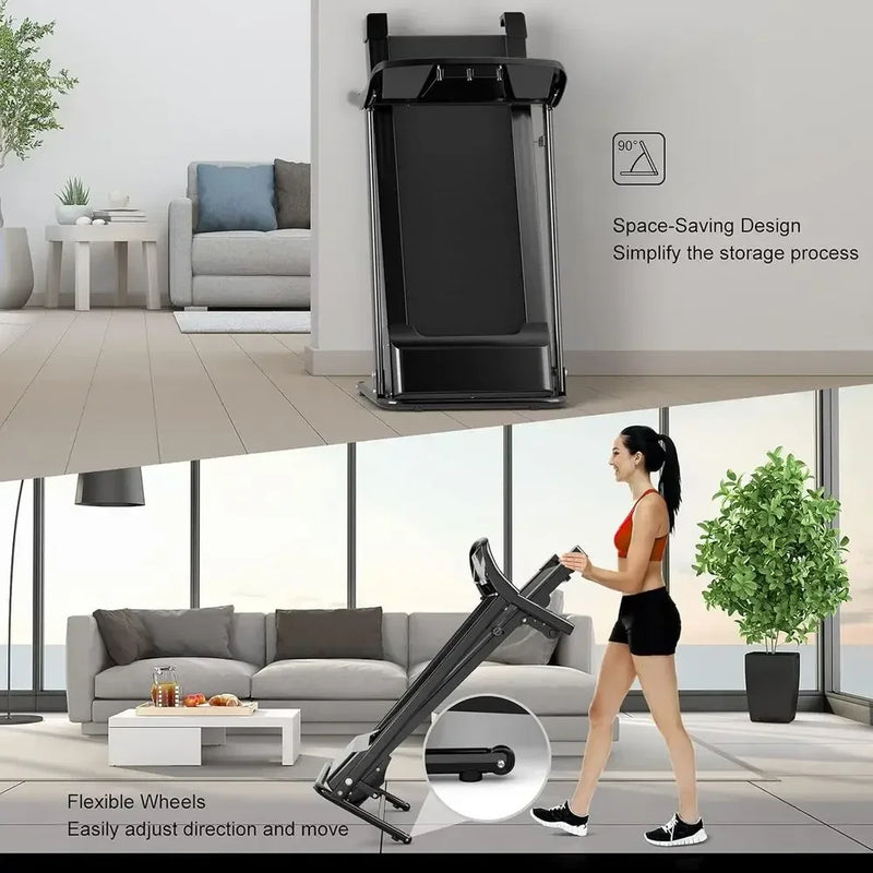 Compact Manual Incline Treadmill with 12 Workout | SAMAG