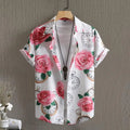 Summer Men's Social Casual Hawaiian Floral Short Sleeve | SAMAG