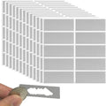 50pcs Scratch Off Sticker Rectangle Scratch Stickers Self Adhesive Peel Stick DIY Scratch Card Tag for Reward Game Raffle Ticket