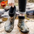 Camouflage Low Top Big Size Waterproof Man Shoes Warm Fleece-lined Rain Boots for Men Original High Quality 2025 Garden Gumboots