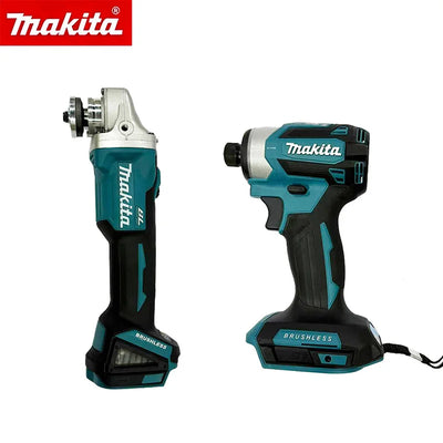 Makita DGA404 Grinder & DTD173 Impact Driver, Brush Electric Drill 2 - in - 1 Combo Cutting Polishing Power Tools | SAMAG