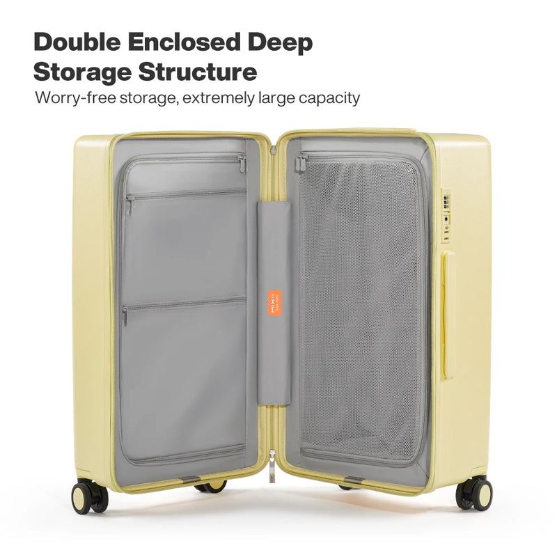 Mixi Large-Capacity Suitcase 24 26nch Checked in Rolling Wheels PC Luggage TSA Lock Trolley Case Travel Suitcases Trunk M9301