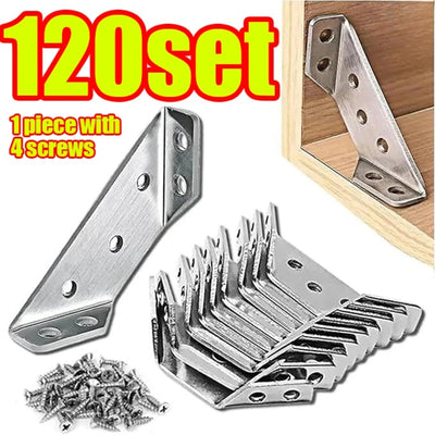 1-120 Set Stainless Steel Angle Code Trapeziform Brackets | SAMAG