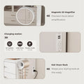 White Makeup Vanity with 11 Drawers and Glass Top Adjustable Brightness Lighting Mirror for Bedroom 3 Lighting Modes Makeup Des