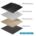 For Anycubic Kobra 2 PEO PET Build Plate 230x230mm Double Sided PEI Print Spring Steel Sheet for Anycubic Kobra Neo/Kobra 2 Pro