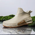 Low-cylinder Rain Shoes for Men and Women Outdoor Fishing Waterproof Shoes, Stylish Style for Outdoor Wear, Men Rain Boots