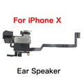 Front Ear Speaker With Flex Cable For iPhone X XR XS 11 Pro Max Top With Bottom Loud Speaker Replacement