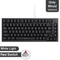 AJAZZ AK820/Pro Wireless Mechanical Keyboard Bluetooth 5.1 2.4G USB-C Wired Hot Swappable RGB Gaming Keyboard Gasket Mount with