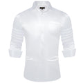 Solid Satin Shirts for Men Sage Green Black Yellow Red | SAMAG