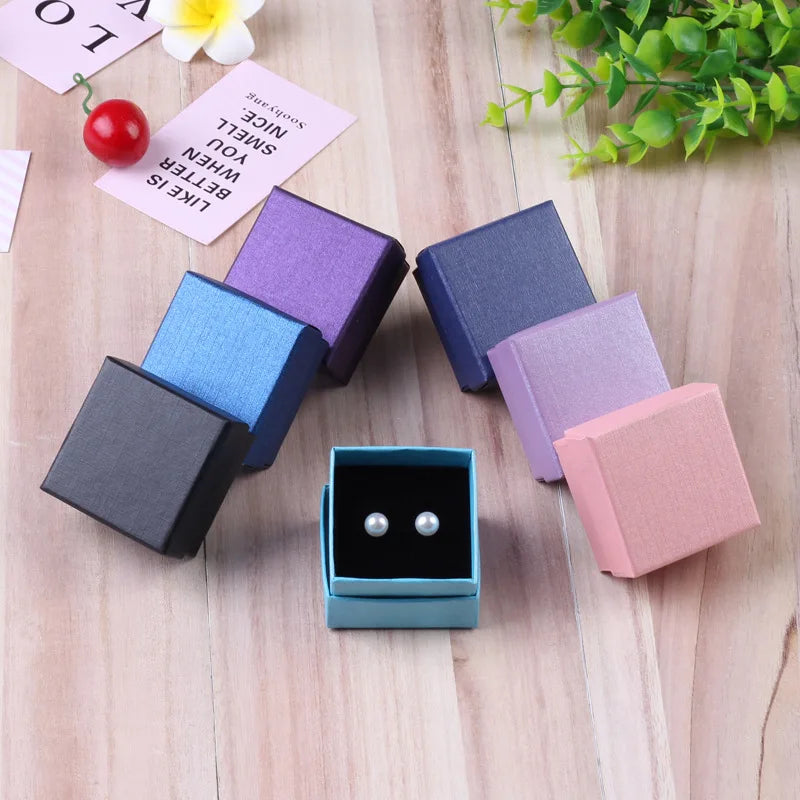10pcs Jewelry Organizer Boxes For Women Necklace Earrings Bracelets Girls Gift Box Travel Accessories Jewelry Sponge Case