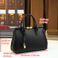 Cross-border trendy fashion clip handbag fashionable women versatile Boston bag with lock