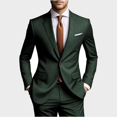 Luxury Elegant Men's Suits Fashion Korean Casual Slim Fit | SAMAG