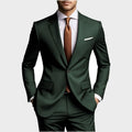 2026 New Luxury Elegant Men's Suits 2 Piece Set Fashion Korean Casual Slim Fit Social Groom Wedding Tuxedo