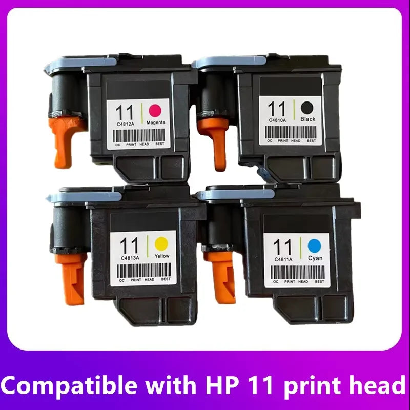 For HP 11 Printhead HP11 C4810A C4811A C4812A C4813A Printhead for HP 500 800 510 100 110 111 120 1000 1100 1200