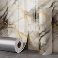 40cm Marble Thick Foam Bedroom Wallpaper Imitation Ceramic Tile Self-Adhesive Wallpaper Bathroom Waterproof Wall Sticker