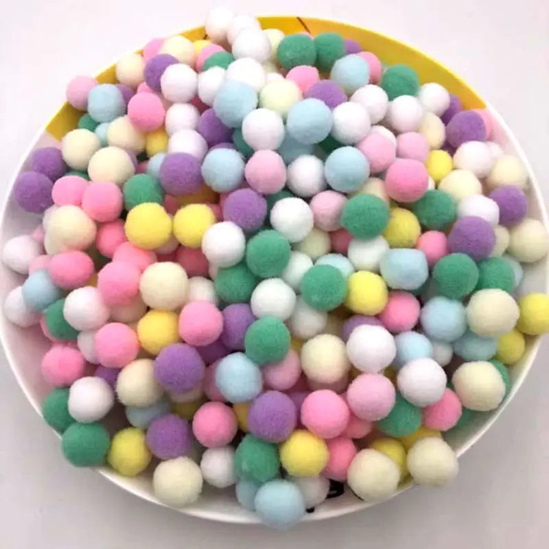 20/100/200/300/500pcs Cat Toys Cute Funny Stretch Plush Ball Cat Toy， Ball Creative Colorful Interactive Cat Puff Balls Chew Toy
