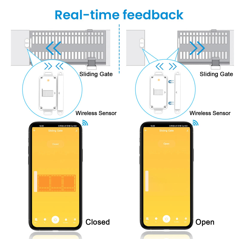 LoraTap Sliding Garage Door Opener Switch WiFi Motor Smart Life Google Home Electric Tuya Automation Slide Lock Controller