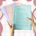 A4 Document Holders,Creative And Minimalist Transparent Book Clips, Exam Paper Folders, Plastic Office And Resume Report Folders