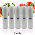 5 Rolls/Lot Food vacuum sealer Storage saver bags Vacuum 5 size Bags For Kitchen Vacuum Sealer to keep food fresh