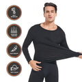 2PCS Mans Winter Thermal Underwear Set Warmth Slim Body High Elasticity Comfortable Top & Bottom Set Long Sleeves Autumn Clothes
