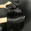 32 Inch Unprocessed Brazilian Virgin Straight Human Hair Bundles Natural Color Silky Smooth Straight Hair Weft 4 Bundles Human Hair Weave Extensions For Ladies