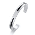 Men Bangle, Enemal Viking Logo Cuff Bracelet For Gentleman, Stainless Steel Minimalist - Visuel 19 | SAMAG