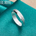 DOTEFFIL 925 Sterling Silver Mageweave Sculpture Ring For Wedding Engagement Party Jewelry