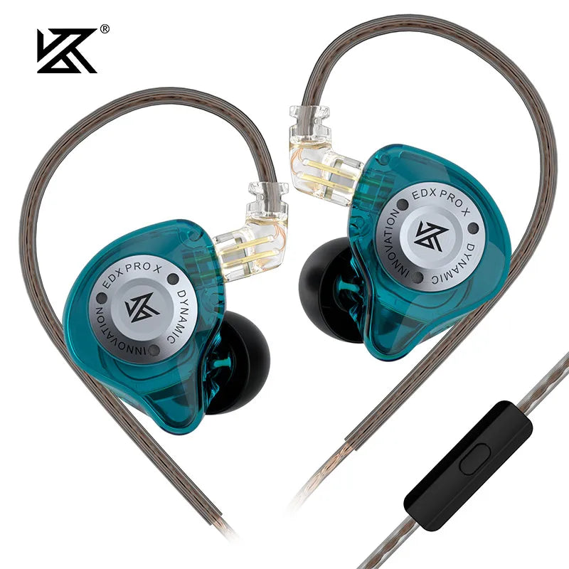 KZ EDX PRO X Wired Earphones HIFI Stereo Bass Music Headphones In Ear Monitor Sport Earbuds Noise Cancelling Headset PK ZSN PRO