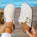 New Fashion Clogs Slippers for Women Classic Suede Mules Cork Footbed Leather Potato Shoes with Arch Support Beach Slides Women