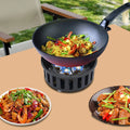 21000W Portable Butane Camping Stove Outdoor Burner with 2 Adapters Gas Stove Propane Portable Stove for Outdoor Frying Boiling