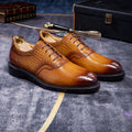 Men's Casual Shoes Brock Oxford Shoes Retro Red Sole Genuine Leather Men's Formal 2026 Spring/Summer New Collection