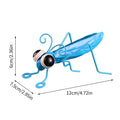 Garden Cute Metal Grasshopper Figurine Decor Outdoor Tree Wall Art Garden Grasshopper Statues Decoration For Yard Patio Backyard