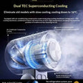 Muxce Portable Cooling Mini Air Conditioner Fan 2026 New Foldable Rechargeable Long Battery Life Low Noise Handheld Strong Power