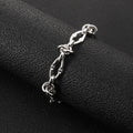 Stainless Steel Water Proof Bracelet for Men Women Irregular Chain Link with Knot Adjustable Extension Chain Trendy Jewelry