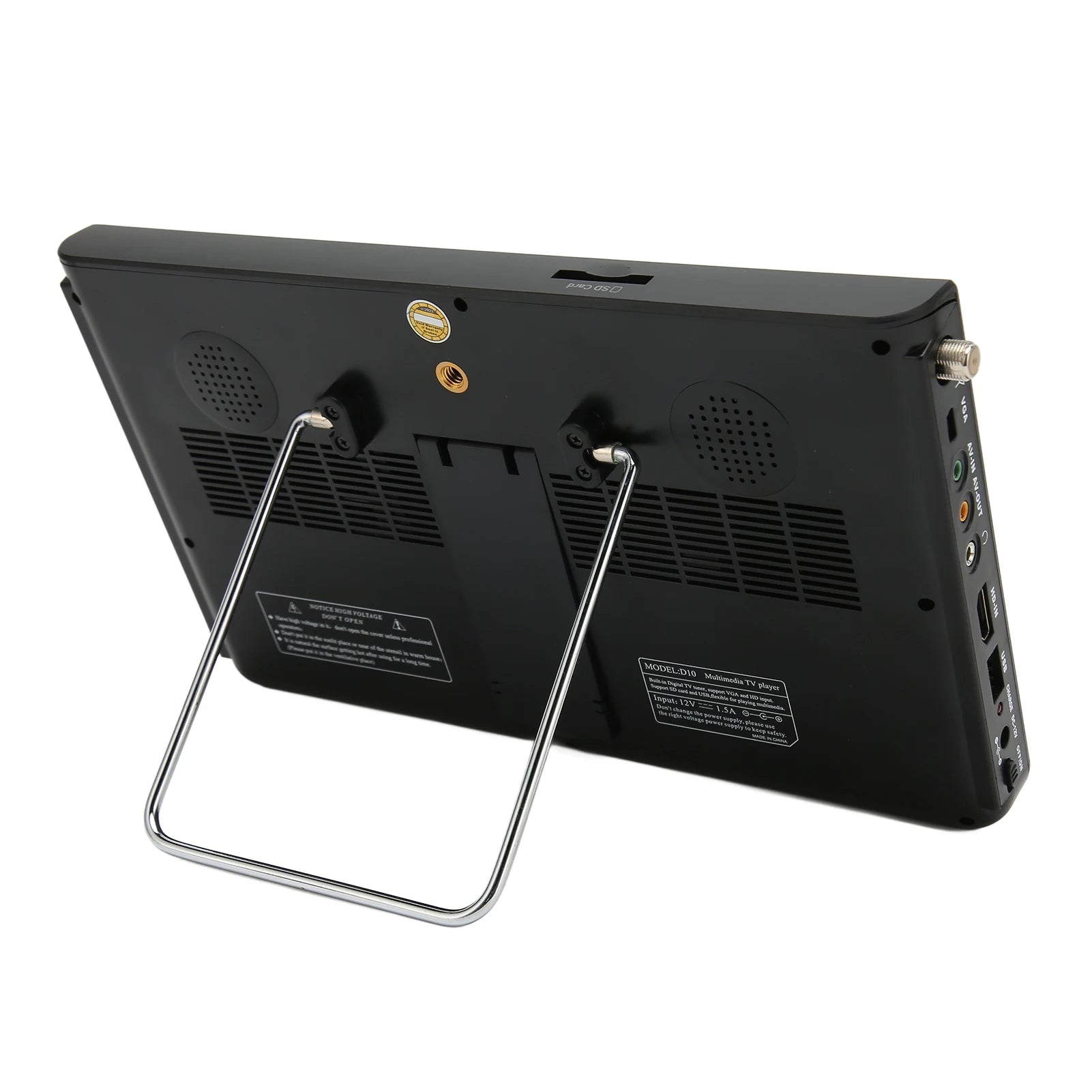 Portable TV 10 Inch High Sensitivity Tuner Rechargeable ATSC Digital TV for Car Outdoor Portable TV Rechargeable ATSC Digital TV