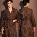 Luxury Jacquard Men's Robe Lingerie Silky Satin Kimono Bathrobe Gown Pajama Spring New Male Sleepwear Homewear Loose Loungewear
