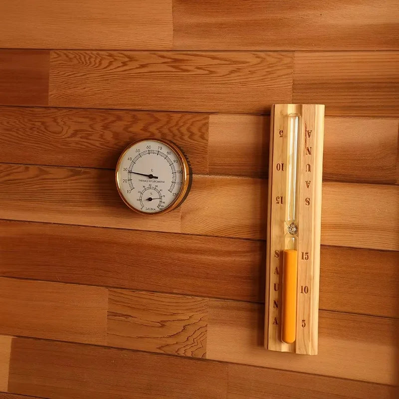 Wholesale Canadian Hemlock Red Cedar Traditional Solid Wood Eco Friendly Steam Sauna Tub for Villa Outdoor Custom