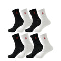 5/10/20 Pairs of Men's Crew Socks with Spider Pattern | SAMAG