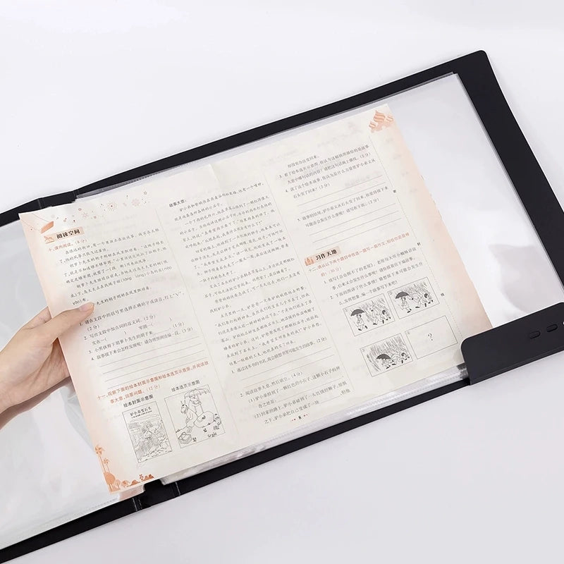 Horizontal A4 Ring Binder A3 Folder With Rings Transparent Protector Sheet A5 Wide Binder Landscape Binder Sleeves B5 File Cover