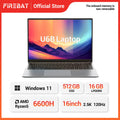 FIREBAT U6B 16" Laptop AMD Ryzen5 6600H LPDDR5 16GB RAM M.2 512GB SSD WiFi6 BT5.2 16inch 2.5K 120Hz Screen Windows11 Computer