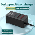 15/20/30/40Port USB Charger for iPhone iPad Samsung Xiaomi Charging Station Dock Multi USB Charger Desktop Mobile Phone Charge