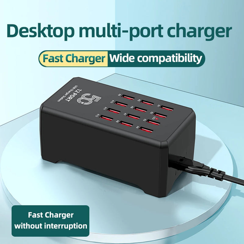 15/20/30/40Port USB Charger for iPhone iPad Samsung Xiaomi Charging Station Dock Multi USB Charger Desktop Mobile Phone Charge