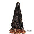 Loose Wave Braiding Hair Extensions 24" Synthetic Spiral Curls Braids Hair Pre Stretched Bouncy Braid French Curls Braiding Hair