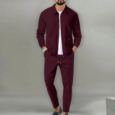 The new spring and autumn sports men's youth popular solid color jacket trousers two leisure suit | SAMAG